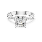 Princess Lab Grown Diamond Twisted Engagement Ring