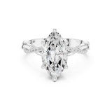 Marquise Lab Grown Diamond Twisted Engagement Ring