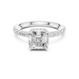 Princess Lab Grown Diamond Halo Engagement Ring