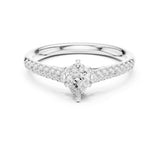 Pear Lab Grown Diamond Split-Shank Engagement Ring