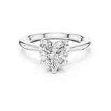 Heart Lab Grown Diamond Solitaire Engagement Ring