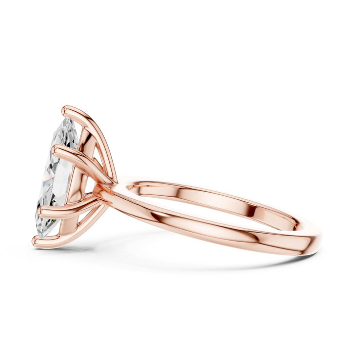 Marquise Lab Grown Diamond Solitaire Engagement Ring yellow gold video