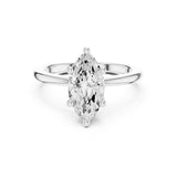 Marquise Lab Grown Diamond Solitaire Engagement Ring