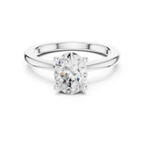 Oval Lab Grown Diamond Solitaire Engagement Ring