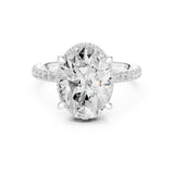 Oval Lab Grown Diamond Halo Engagement Ring