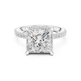Princess Lab Grown Diamond Halo Engagement Ring