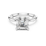 Asscher Lab Grown Diamond Split-Shank Engagement Ring