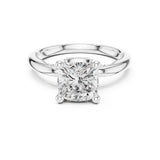 Cushion Lab Grown Diamond Split-Shank Engagement Ring