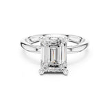 Emerald Lab Grown Diamond Split-Shank Engagement Ring