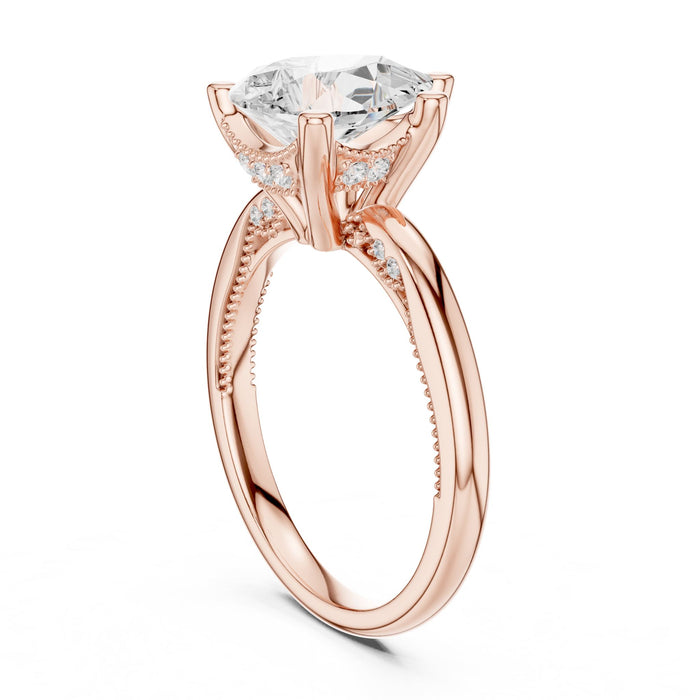 Pear Lab Grown Diamond Split-Shank Engagement Ring yellow gold video
