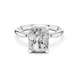 Radiant Lab Grown Diamond Twisted Engagement Ring
