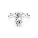 Marquise Lab Grown Diamond Hidden-Halo Engagement Ring