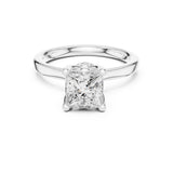 Princess Lab Grown Diamond Hidden-Halo Engagement Ring