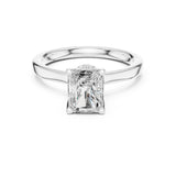 Radiant Lab Grown Diamond Hidden-Halo Engagement Ring