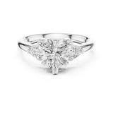 Heart Lab Grown Diamond Three-Stone Engagement Ring