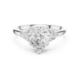Pear Lab Grown Diamond Three-Stone Engagement Ring