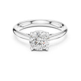 Round Lab Grown Diamond Solitaire Engagement Ring