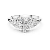 Heart Lab Grown Diamond Three-Stone Engagement Ring