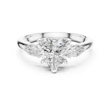 Heart Lab Grown Diamond Three-Stone Engagement Ring