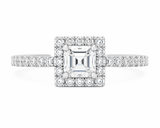 Princess Lab Grown Diamond Halo Engagement Ring