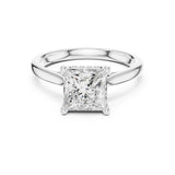 Princess Lab Grown Diamond Side-Stone Engagement Ring