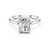 Emerald Lab Grown Diamond Hidden-Halo Engagement Ring