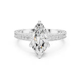 Marquise Lab Grown Diamond Vintage Engagement Ring