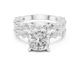Cushion Lab Grown Diamond Halo Engagement Ring