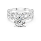 Round Lab Grown Diamond Halo Engagement Ring