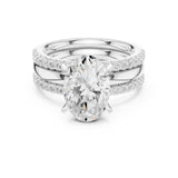 Oval Lab Grown Diamond Split-Shank Engagement Ring