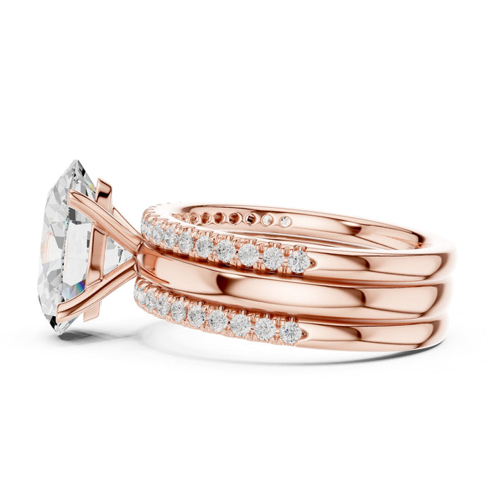 Oval Lab Grown Diamond Split-Shank Engagement Ring yellow gold video