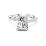 Radiant Lab Grown Diamond Side-Stone Engagement Ring