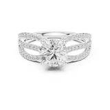 Round Lab Grown Diamond Split-Shank Engagement Ring