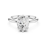 Oval Lab Grown Diamond Solitaire Engagement Ring