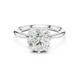 Round Lab Grown Diamond Solitaire Engagement Ring
