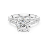 Round Lab Grown Diamond Split-Shank Engagement Ring