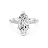 Marquise Lab Grown Diamond Halo Engagement Ring