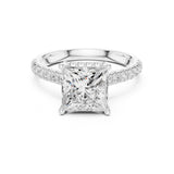 Princess Lab Grown Diamond Halo Engagement Ring