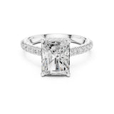 Radiant Lab Grown Diamond Halo Engagement Ring