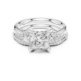 Princess Lab Grown Diamond Split-Shank Engagement Ring