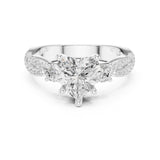 Heart Lab Grown Diamond Three-Stone Engagement Ring