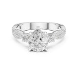 Pear Lab Grown Diamond Three-Stone Engagement Ring