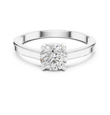Round Lab Grown Diamond Solitaire Engagement Ring
