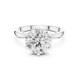 Round Lab Grown Diamond Solitaire Engagement Ring