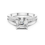 Princess Lab Grown Diamond Split-Shank Engagement Ring