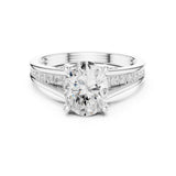 Oval Lab Grown Diamond Split-Shank Engagement Ring