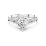Pear Lab Grown Diamond Split-Shank Engagement Ring