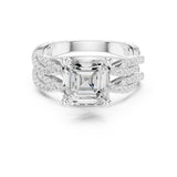 Princess Lab Grown Diamond Split-Shank Engagement Ring
