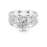 Cushion Lab Grown Diamond Split-Shank Engagement Ring
