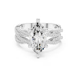 Marquise Lab Grown Diamond Split-Shank Engagement Ring